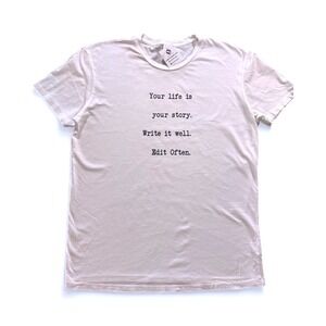 NWT Soulciety Supply Inspirational Women's T Shirt‎ Tee Top Medium FLAW